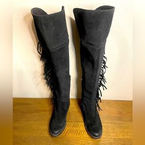Circle G by Corral Suede Fringe Knee Boots size 8